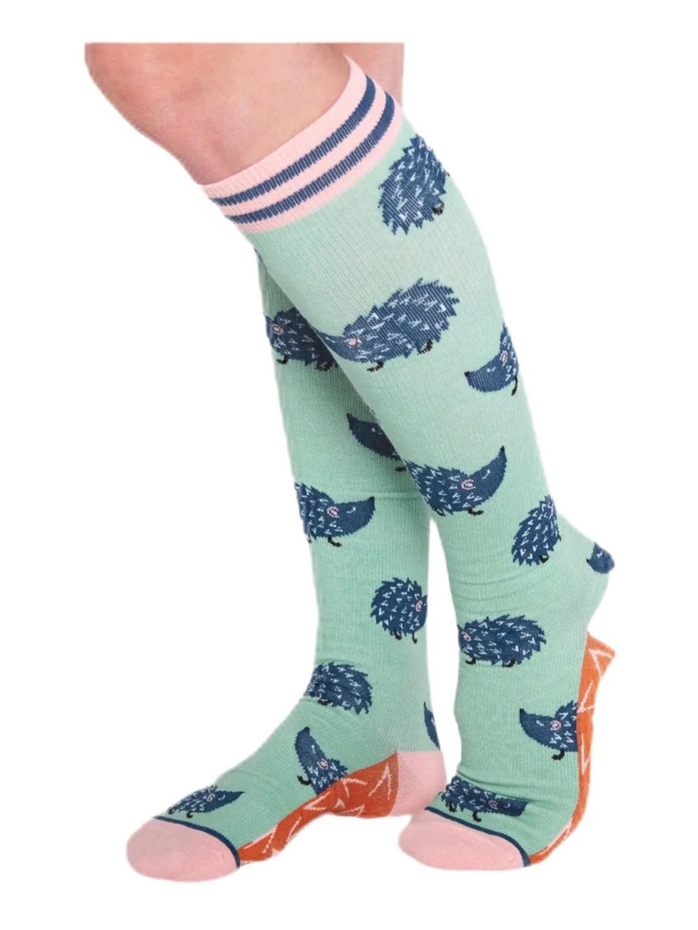 Unisex Compression Socks 15-20mmHg cotton-rich Hedgehog design